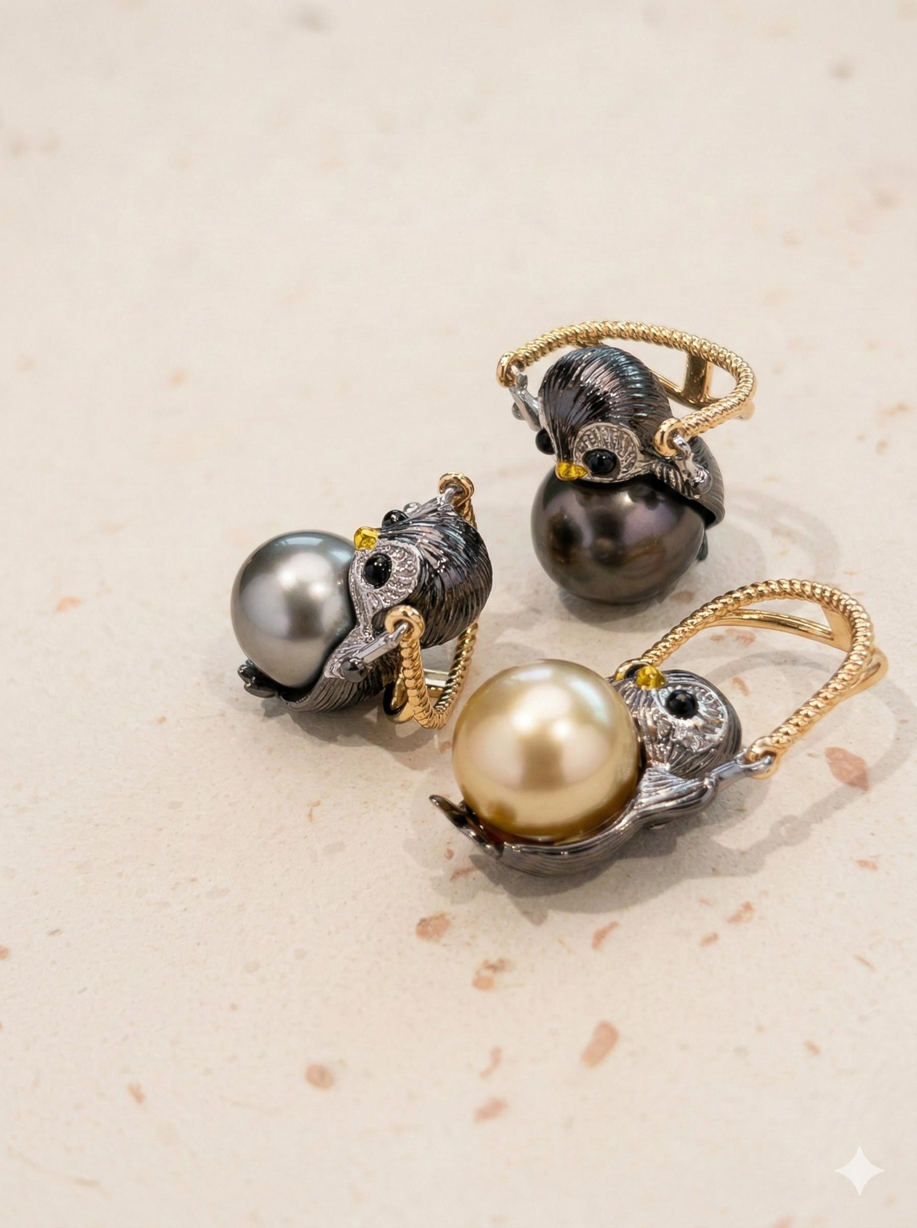 Penguin Pearl Pendant Necklace