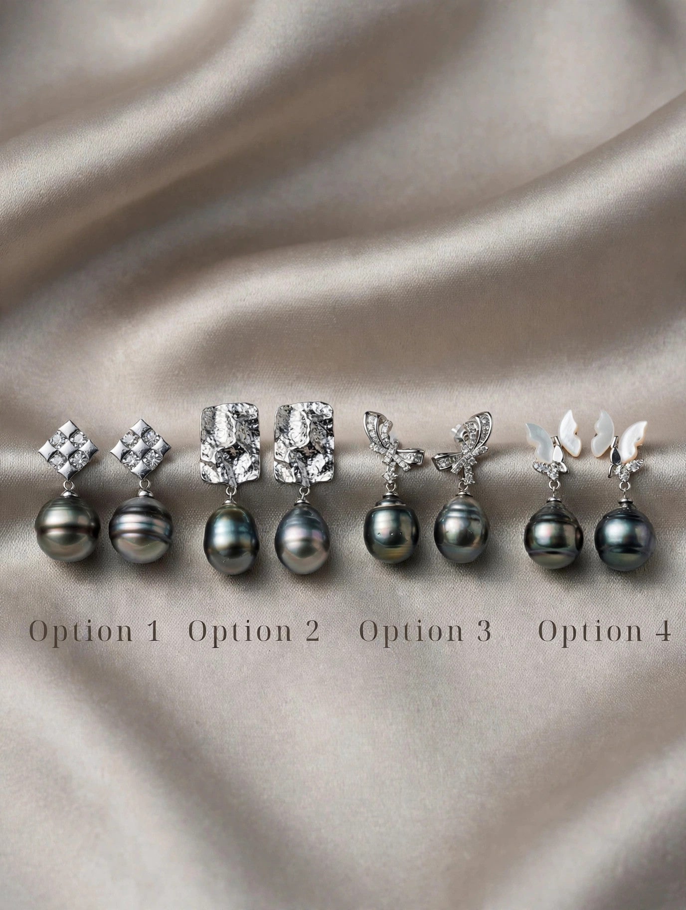 Tahitian Pearl Drop Earrings — The Tahitian Drop Series, One-of-a-Kind Pairs